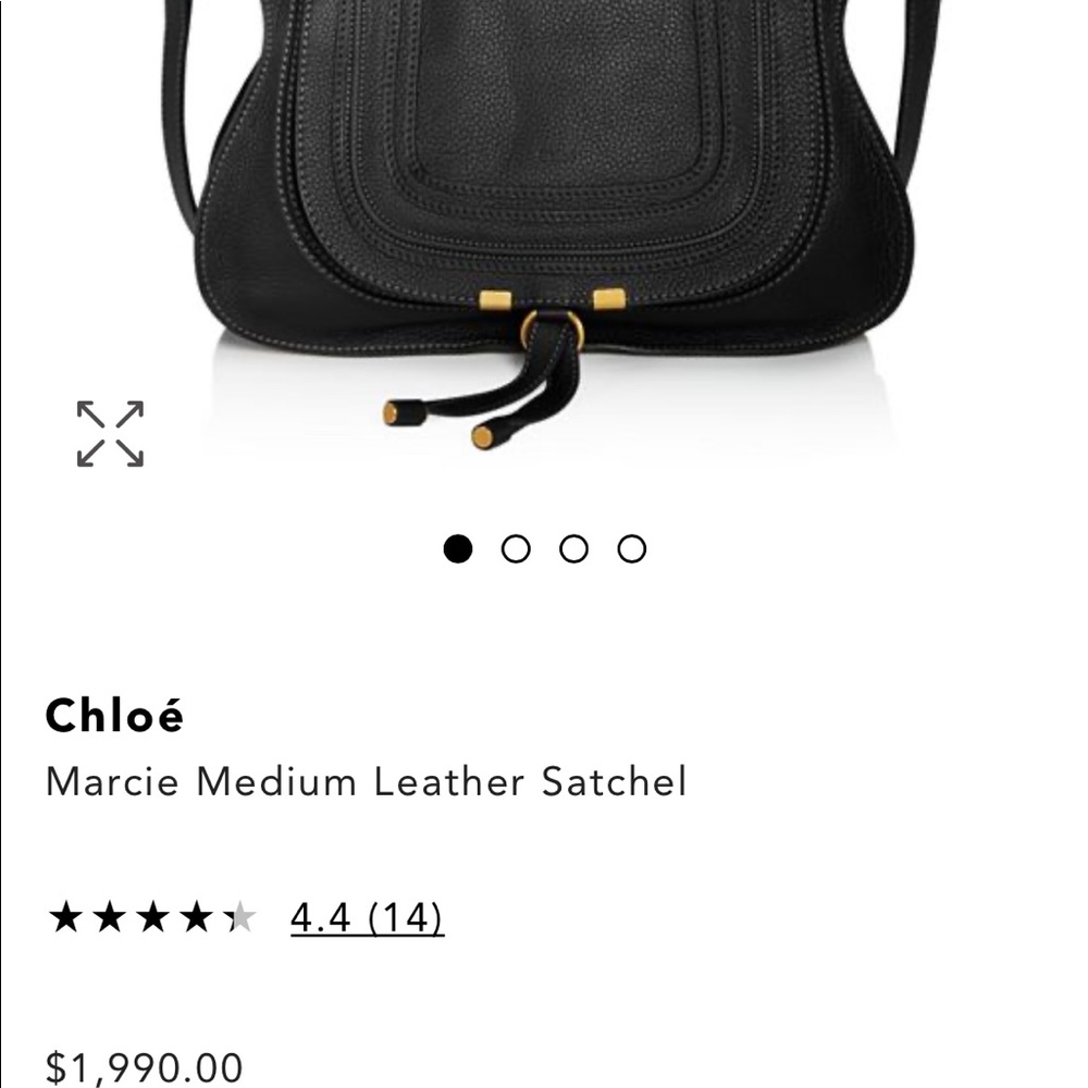Chloe Marcie Medium Leather Satchel - Picture 4 of 7